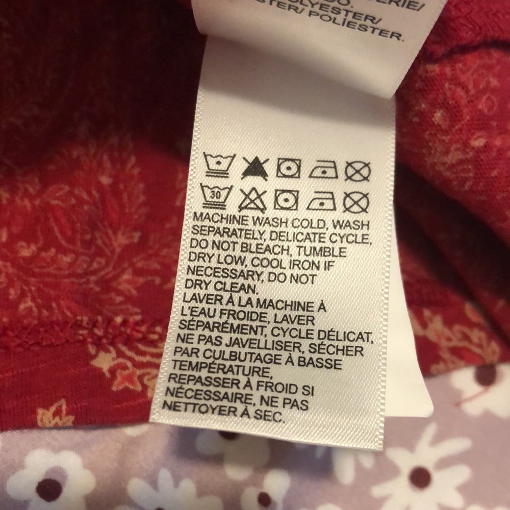 Lucky Brand Embroidered Woven Mix Tank Blouse Womens Size M - Picture 9 of 13